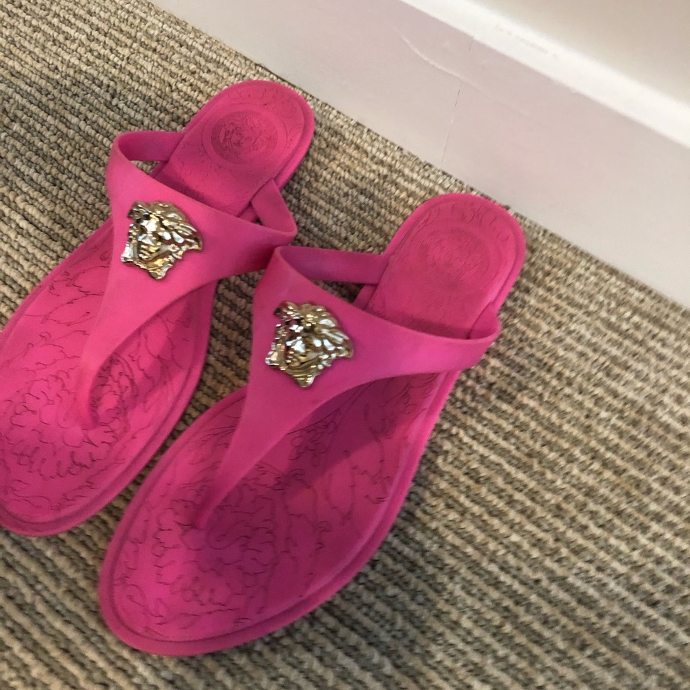 Versace thong sandals